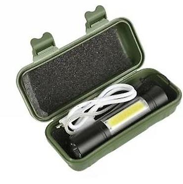grejno telo: Kompaktna USB punjiva LED lampa/mini baterijska lampa u zaštitnoj — 2