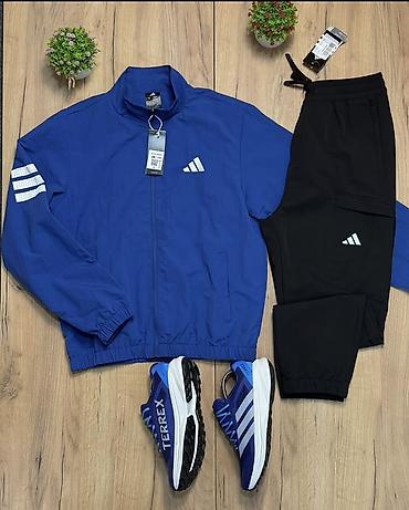 саат casio: Эркектердин спорттук костюму, 2XL, 3XL, S, Adidas, Жаңы, түсү - Көгүлтүр, Өзү алып кетүү, Акылуу жеткирүү — 3