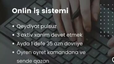 onlayn işlər tələbələr üçün: SMM menecer tələb olunur, Onlayn iş, İstənilən yaş, Təcrübəsiz