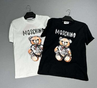 new yorker отворено сада: Short sleeves T-shirt, One size, Moschino, color - Black, Cotton