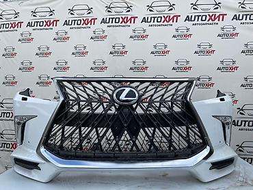 570: Передний бампер в сборе для Lexus LX -570 (рестайлинг), с фирменной — 1