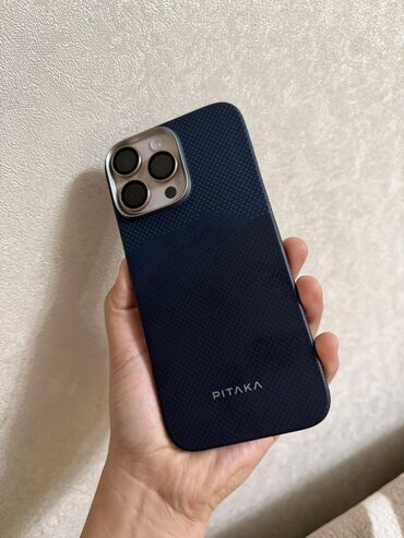 tecno 8c: IPhone 16 Pro Max, Колдонулган, 256 ГБ, Desert Titanium, Заряддоочу түзүлүш, Коргоочу айнек, Каптама, 100 %