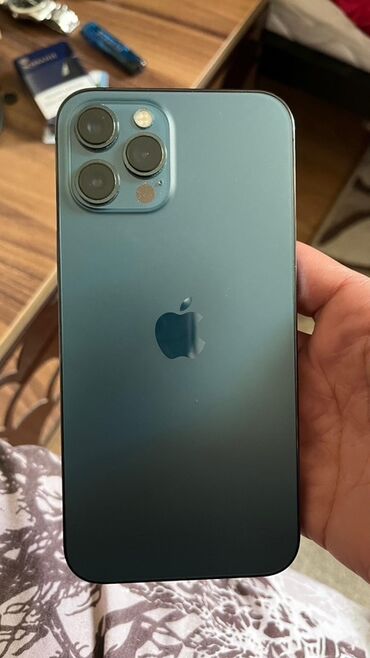 iphone x qiymeti lalafo: IPhone 12 Pro Max, Pacific Blue, Face ID