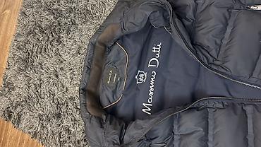 одежда дордой: Мужской пуховый жилет Massimo Dutti - Цвет: тёмно‑синий (navy) - — 1