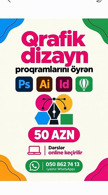 Repetitorlar: Qrafik dizayn dərsləri, bu sahədə təcrübəsi olmayanlar və 0-dan — 1