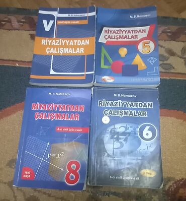 oyun diskleri satisi: Namazov çalışma və test riyaziyyat kitabları 4-5 manata satılır