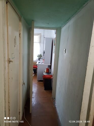 квартиры в городе токмок: 2 комнаты, 46 м², 104 серия, 4 этаж, Старый ремонт