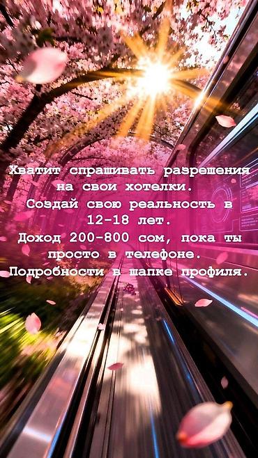 рабочий проект: Онлайн‑подработка для подростков из Кыргызстана. Что предлагается: - — 1