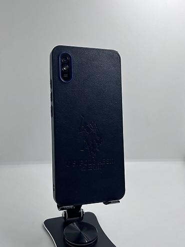 black sharp: Redmi, Redmi 9A, Б/у, 64 ГБ, цвет - Синий, 2 SIM — 6
