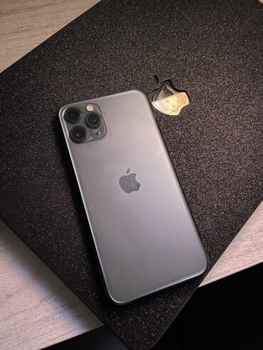 айфон 11 мини: IPhone 11 Pro, 256 ГБ, Alpine Green, Наушники, Чехол, 80 %