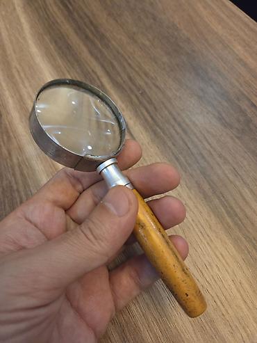 Eynəklər: Taşınan böyüdücü şüşə (lupa) - Dairəvi optik şüşə linza, metal — 1