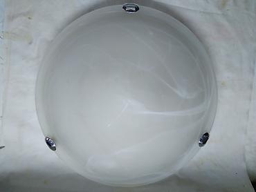 cepac drva: Plafonjera metalena okrugla staklo dia 30 cm. metalni deo dia 24 cm. 2 — 1