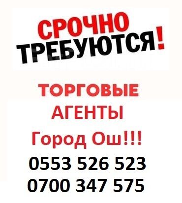 требуются водители в такси бишкек: Требуется Торговый агент, График: Шестидневка, Без опыта, % от продаж, Полный рабочий день