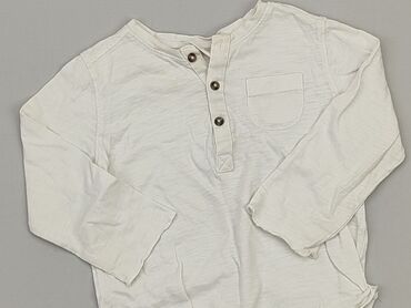 biała koszulka dziecięca: Bluzka, 9-12 m, stan - Zadowalający
