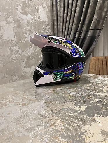 avtokreslo ucun baza: Motokross/dirt bike dəbilqəsi + eynək seti - Növ: Tam üzlü — 2
