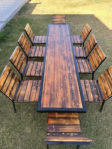 Sifarişlə restoran masaları: Kvadrat masa, Açılmayan, Taxta — 16