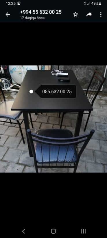 Bağ, çöl masa və oturacaq dəstləri: Stullar anbardan satiş var Modellər coxdur Rəng secimi etmək OLAR — 22