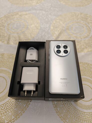 хуавей 10: Huawei Mate 50 Pro, Б/у, 256 ГБ, цвет - Серебристый, 2 SIM, eSIM