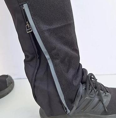 Sportska odeća: Pantalone za motor sa štitnicima Dainese Air Tex crno crvene — 9