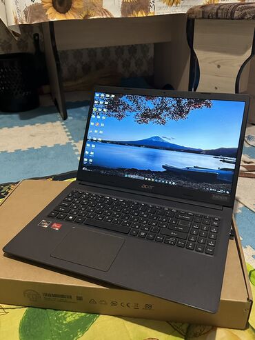 рассрочка компьютера: Ноутбук, Acer, 12 ГБ ОЭТ, AMD Ryzen 5, 15.6 ", Колдонулган, Татаал эмес тапшырмалар үчүн, эс тутум SSD