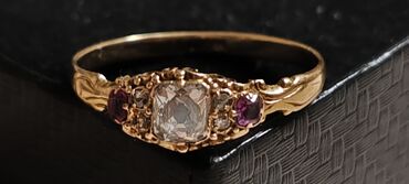 bunde od nerca beograd: 18k dijamant 0.30 antik prsten 500e svaka provera moguca i licna