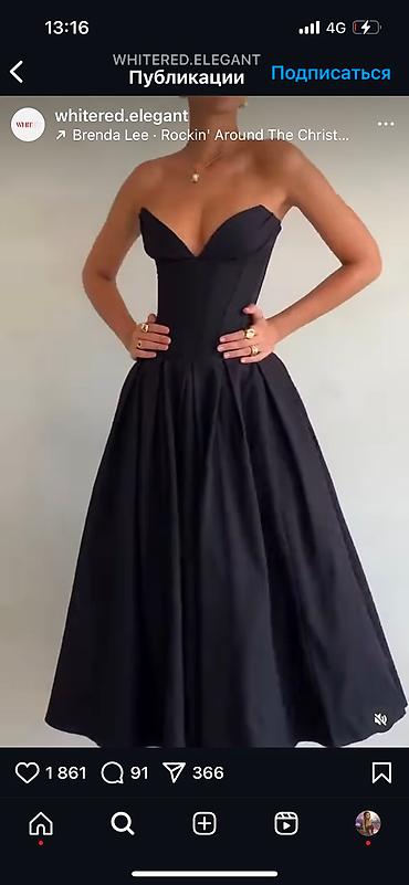 Вечерние платья: Вечернее платье, А-силуэт, Длинная модель, Полиэстер, Без рукавов, Корсет, M — 9