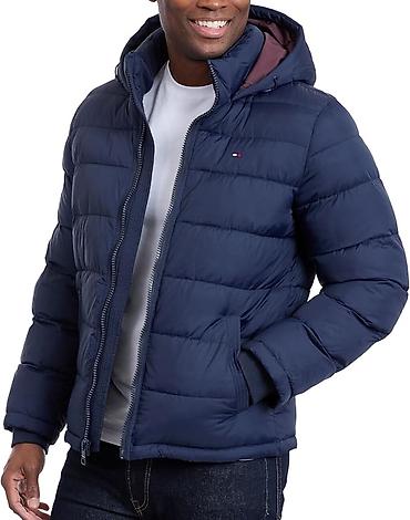bas: 🟦 Tommy Hilfiger Men's Down Alternative Hooded Puffer Jacket (Yeni) — — 3