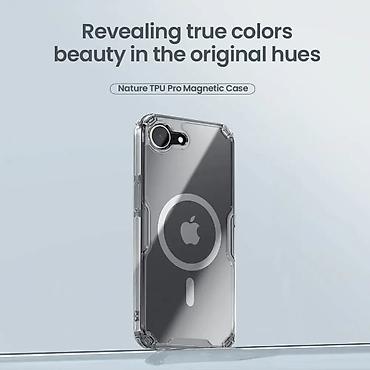 Maske i futrole za telefone: Maska Nillkin Nature Pro Magnetic za iPhone 16e 6.1 transparent. Uz — 2
