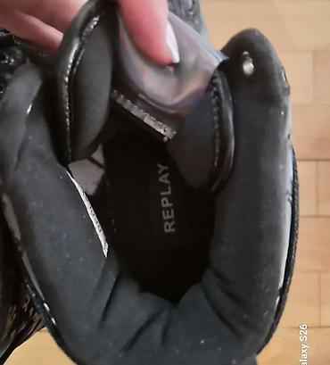 replay ljubicaste patike: Replay visoke patike – crne - Model: visoke (mid/high top) patike sa — 6