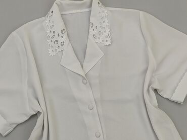 kremowa bluzki damskie: Blouse, 6XL (EU 52), condition - Fair