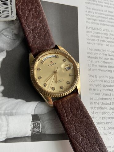 vostok automatic 31 jewels: OLMA DAY-DATE AUTOMATIC ETA2834 🇨🇭 -ОРИГИНАЛЬНЫЕ ЧАСЫ / SWISS MADE