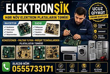 ремонт авто с выездом: ELEKTRONŞİK – Hər növ elektron plataların təmiri Xidmət sahələri: - — 1