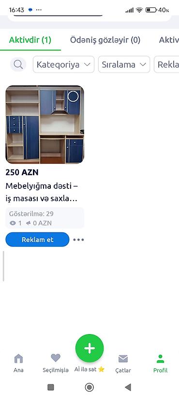 Ofis mebeli: Mebelyığma dəsti – iş masası və saxlama modulları - Rəng: açıq ağac — 1
