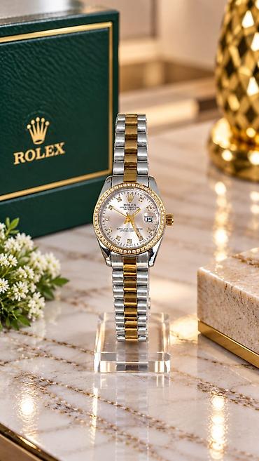 rado saat: Yeni, Qol saatı, Rolex, rəng - Gümüşü — 1