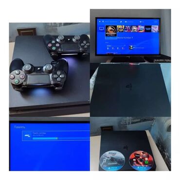 playstation salon: Playstation 4 slim, 1 tb yaddas kontakthome dan alinib shexsi
