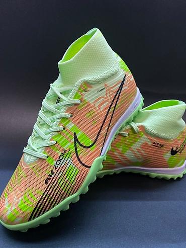 Бутсы: Футбольные сороконожки Nike Air zoom с высоким верхом, обеспечивающим — 8