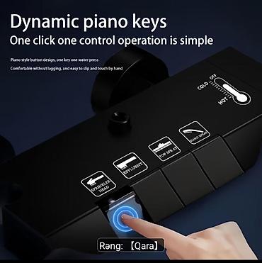 yagmur: PREMİUM MAT QARA DUŞ SİSTEMİ - Müasir mat qara dizayn - “Piano key” — 2