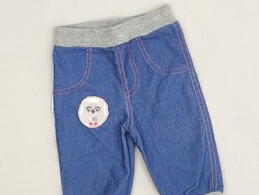 kurtki z fredzlami: Denim pants, 3-6 months, condition - Perfect