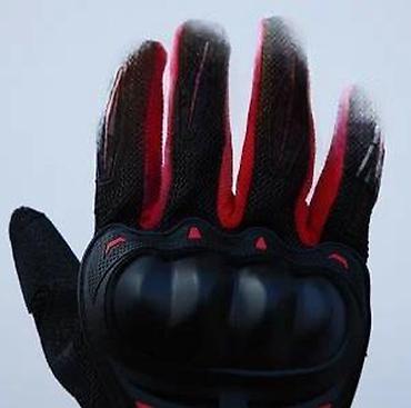 Oprema za bicikliste: Motorističke zaštitne rukavice – crno/crvene - Ojačani štitnici za — 18