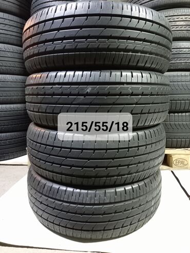 герметик для шин: Шины 215 / 55 / R 18, Лето, Б/у, Комплект, Легковые, Япония, Dunlop
