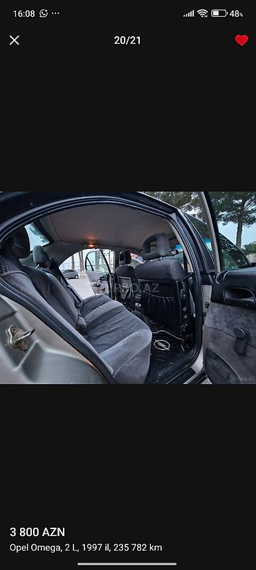 Opel: Opel Omega: 2 l | 1996 il 4190000 km Sedan -da lalafo.az — 21 Opel: Opel Omega: 2 l | 1996 il 4190000 km Sedan — 21