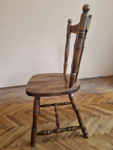 stolica na ljuljanje: Trpezarijska stolica, bоја - Braon, Upotrebljenо