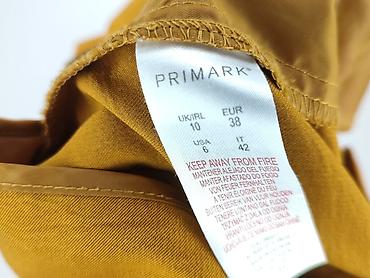 zolte: Primark, Spodnie materiałowe damskie, rozmiar S — 4