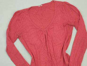 różowe bluzki z dekoltem: Bluzka Damska, S, stan - Dobry