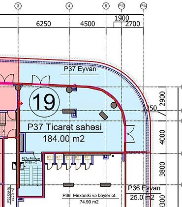 Daşınmaz əmlak: İcarəyə verilir obyekt 783 m², Şah İsmayıl Xətai m. 25 000 AZN/ay 783 — 8