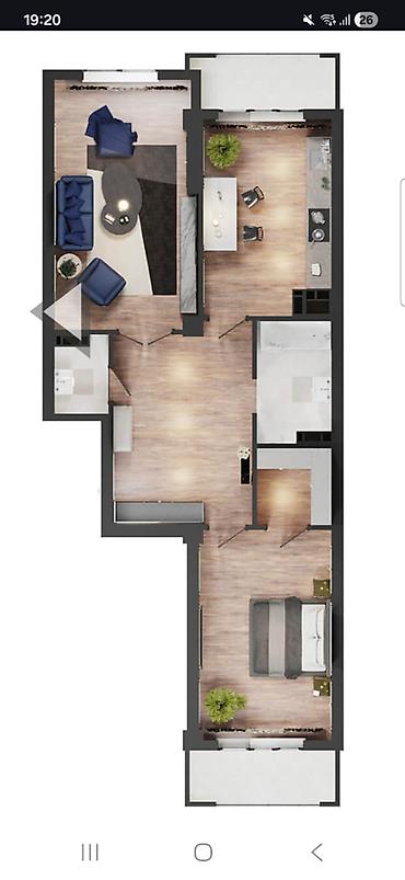 квартира псо асанбай: 2 комнаты, 82 м², Асанбай мкр Элитка, 2 этаж, ПСО (под самоотделку) — 7