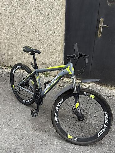 Velosipedlər: Ural Sport dağ velosipedi - Çərçivə: yüngül lehimli, rəngi boz-neon — 2