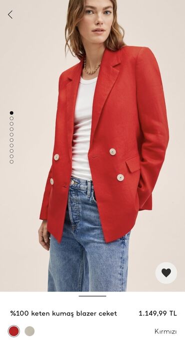 Куртки: Женская куртка Mango, L (EU 40), цвет - Красный