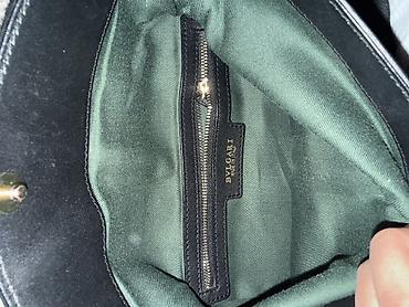 pro trek: Клатч BVLGARI Serpenti, черный - Материал: натуральная кожа (гладкая — 5