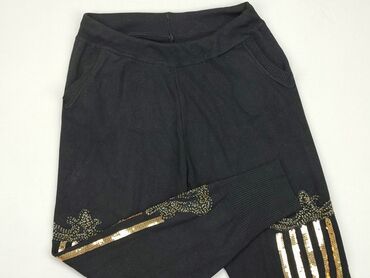 czarne bluzki z odkrytymi plecami: Spodnie dresowe, S, stan - Dobry